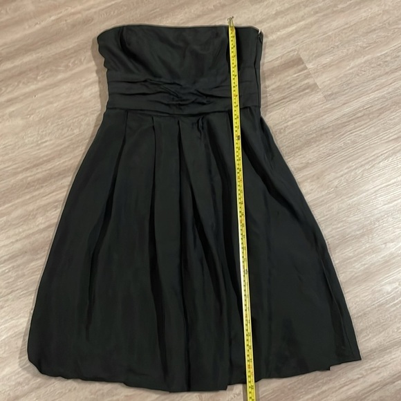 Ann Taylor Women’s Strapless Dress Size 8 100% Silk Black Cocktail Party - Picture 8 of 11